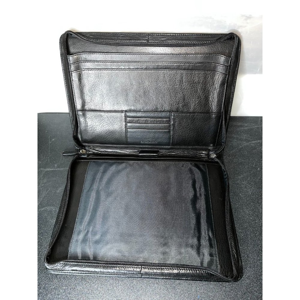 Osgoode Marley Deluxe Letter Pad Notepad Black LEATHER BRAND euc